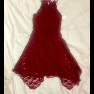 Charlotte Russe Assymetrical  lace Dress